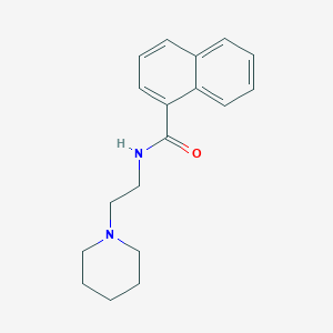 molecular formula C18H22N2O B4893963 N-[2-(1-piperidinyl)ethyl]-1-naphthamide 
