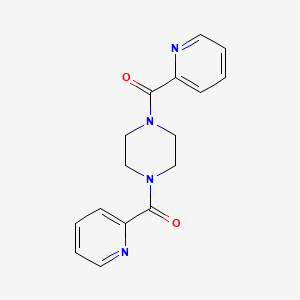 molecular formula C16H16N4O2 B4893968 1,4-bis(2-pyridinylcarbonyl)piperazine CAS No. 17433-21-5