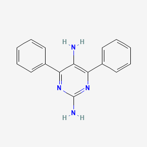 molecular formula C16H14N4 B4894027 4,6-diphenyl-2,5-pyrimidinediamine 