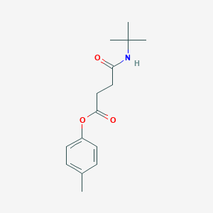 molecular formula C15H21NO3 B4894040 4-methylphenyl 4-(tert-butylamino)-4-oxobutanoate 