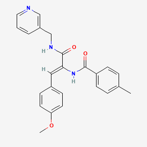 molecular formula C24H23N3O3 B4894048 N-(2-(4-methoxyphenyl)-1-{[(3-pyridinylmethyl)amino]carbonyl}vinyl)-4-methylbenzamide 