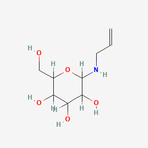 molecular formula C9H17NO5 B4894054 N-allylhexopyranosylamine 