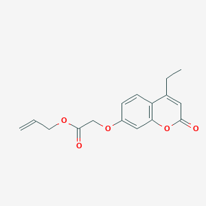 molecular formula C16H16O5 B4894073 allyl [(4-ethyl-2-oxo-2H-chromen-7-yl)oxy]acetate 
