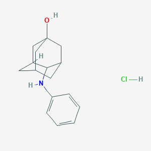 molecular formula C16H22ClNO B4894077 4-anilino-1-adamantanol hydrochloride 