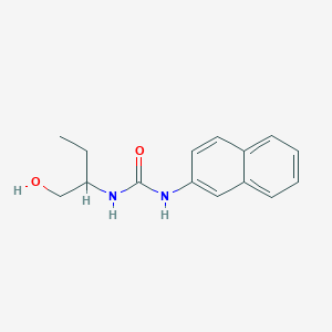 molecular formula C15H18N2O2 B4894118 N-[1-(hydroxymethyl)propyl]-N'-2-naphthylurea 
