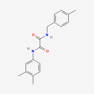 molecular formula C18H20N2O2 B4894136 N-(3,4-dimethylphenyl)-N'-(4-methylbenzyl)ethanediamide 