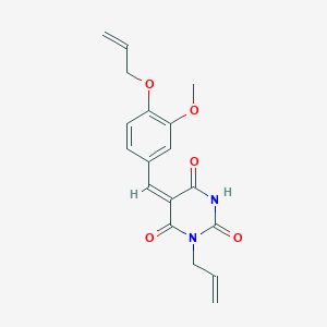 molecular formula C18H18N2O5 B4894193 1-allyl-5-[4-(allyloxy)-3-methoxybenzylidene]-2,4,6(1H,3H,5H)-pyrimidinetrione 