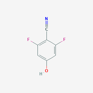 molecular formula C7H3F2NO B048942 2,6-二氟-4-羟基苯甲腈 CAS No. 123843-57-2