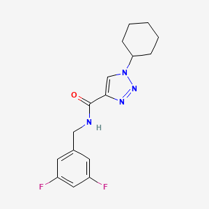molecular formula C16H18F2N4O B4894200 1-cyclohexyl-N-(3,5-difluorobenzyl)-1H-1,2,3-triazole-4-carboxamide 