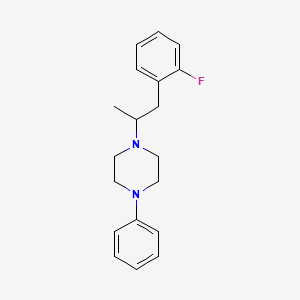 molecular formula C19H23FN2 B4894226 1-[2-(2-fluorophenyl)-1-methylethyl]-4-phenylpiperazine 