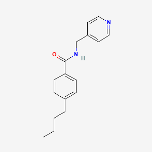 molecular formula C17H20N2O B4894303 4-butyl-N-(4-pyridinylmethyl)benzamide 