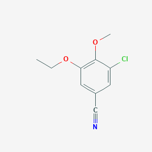 3-chloro-5-ethoxy-4-methoxybenzonitrile