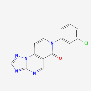molecular formula C14H8ClN5O B4894368 7-(3-chlorophenyl)pyrido[3,4-e][1,2,4]triazolo[1,5-a]pyrimidin-6(7H)-one 