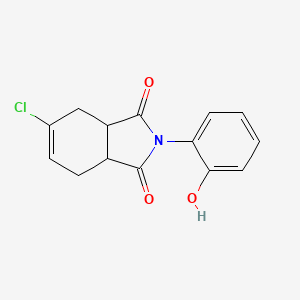 molecular formula C14H12ClNO3 B4894399 5-chloro-2-(2-hydroxyphenyl)-3a,4,7,7a-tetrahydro-1H-isoindole-1,3(2H)-dione 