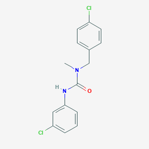 molecular formula C15H14Cl2N2O B4894404 N-(4-chlorobenzyl)-N'-(3-chlorophenyl)-N-methylurea 