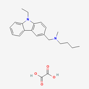 molecular formula C22H28N2O4 B4894434 N-[(9-ethyl-9H-carbazol-3-yl)methyl]-N-methyl-1-butanamine oxalate 
