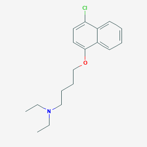 molecular formula C18H24ClNO B4894445 4-[(4-chloro-1-naphthyl)oxy]-N,N-diethyl-1-butanamine 