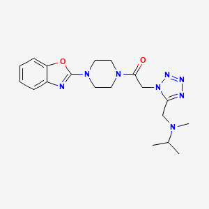 molecular formula C19H26N8O2 B4894479 N-[(1-{2-[4-(1,3-benzoxazol-2-yl)-1-piperazinyl]-2-oxoethyl}-1H-tetrazol-5-yl)methyl]-N-methyl-2-propanamine 