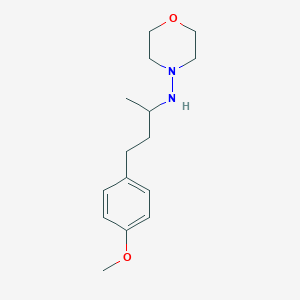 molecular formula C15H24N2O2 B4894504 N-[3-(4-methoxyphenyl)-1-methylpropyl]-4-morpholinamine 