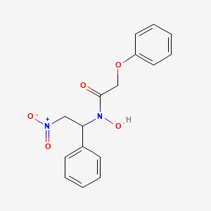 molecular formula C16H16N2O5 B4894522 N-hydroxy-N-(2-nitro-1-phenylethyl)-2-phenoxyacetamide 