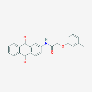 molecular formula C23H17NO4 B4894530 N-(9,10-dioxo-9,10-dihydro-2-anthracenyl)-2-(3-methylphenoxy)acetamide 