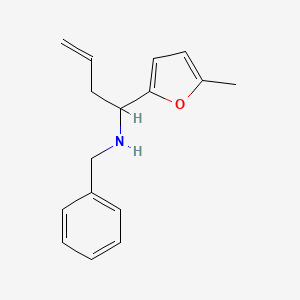 molecular formula C16H19NO B4894548 N-benzyl-1-(5-methyl-2-furyl)-3-buten-1-amine 