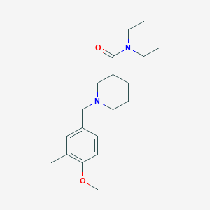 molecular formula C19H30N2O2 B4894555 N,N-diethyl-1-(4-methoxy-3-methylbenzyl)-3-piperidinecarboxamide 