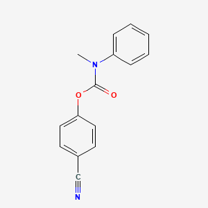 molecular formula C15H12N2O2 B4894592 4-cyanophenyl methyl(phenyl)carbamate 