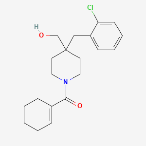 molecular formula C20H26ClNO2 B4894608 [4-(2-chlorobenzyl)-1-(1-cyclohexen-1-ylcarbonyl)-4-piperidinyl]methanol 