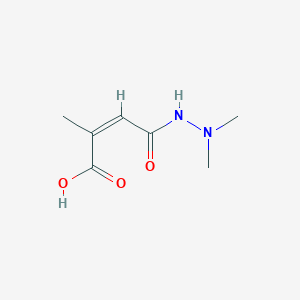 molecular formula C7H12N2O3 B4894634 4-(2,2-dimethylhydrazino)-2-methyl-4-oxo-2-butenoic acid 