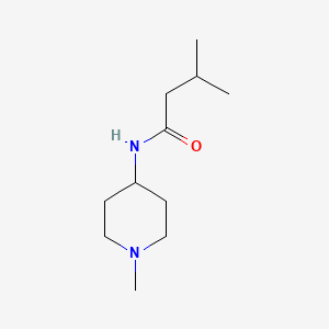 molecular formula C11H22N2O B4894660 3-methyl-N-(1-methyl-4-piperidinyl)butanamide 