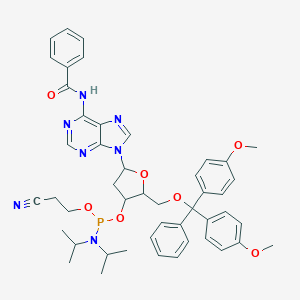 molecular formula C47H52N7O7P B048947 5'-O-(4,4'-二甲氧基三苯甲基)-N6-苯甲酰-2'-脱氧腺苷-3'-(2-氰乙基-N,N-二异丙基)氨基甲酸酯 CAS No. 98796-53-3