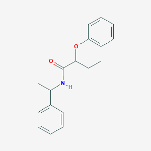 2-phenoxy-N-(1-phenylethyl)butanamide