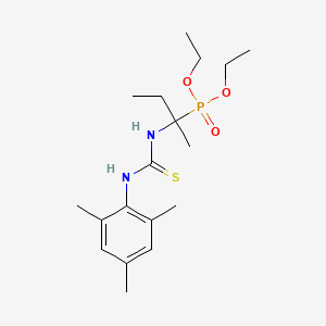 molecular formula C18H31N2O3PS B4894729 diethyl (1-{[(mesitylamino)carbonothioyl]amino}-1-methylpropyl)phosphonate 