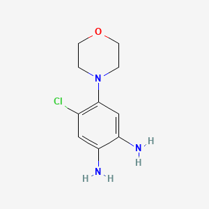 molecular formula C10H14ClN3O B4894753 4-chloro-5-(4-morpholinyl)-1,2-benzenediamine 