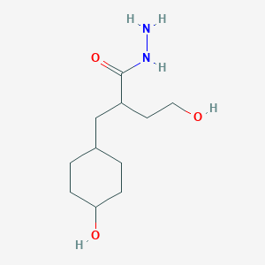 4-hydroxy-2-[(4-hydroxycyclohexyl)methyl]butanohydrazide