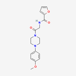 molecular formula C18H21N3O4 B4894802 N-{2-[4-(4-methoxyphenyl)-1-piperazinyl]-2-oxoethyl}-2-furamide 