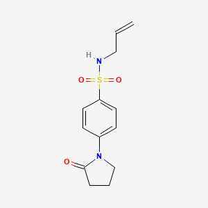 molecular formula C13H16N2O3S B4894812 N-allyl-4-(2-oxo-1-pyrrolidinyl)benzenesulfonamide 
