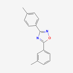 molecular formula C16H14N2O B4894851 5-(3-methylphenyl)-3-(4-methylphenyl)-1,2,4-oxadiazole 