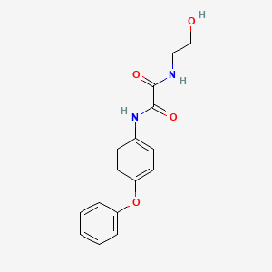 molecular formula C16H16N2O4 B4894859 N-(2-hydroxyethyl)-N'-(4-phenoxyphenyl)ethanediamide 
