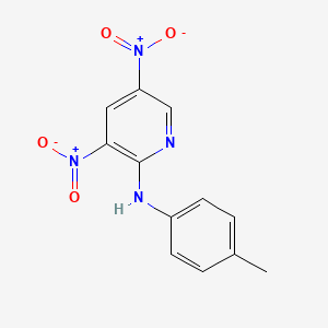 molecular formula C12H10N4O4 B4894875 N-(4-methylphenyl)-3,5-dinitro-2-pyridinamine CAS No. 91974-98-0