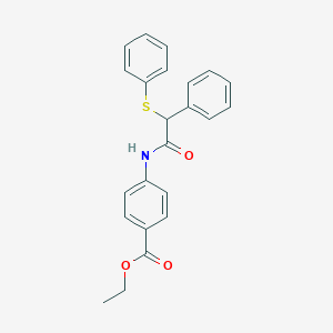 ethyl 4-{[phenyl(phenylthio)acetyl]amino}benzoate