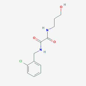 molecular formula C12H15ClN2O3 B4894912 N-(2-chlorobenzyl)-N'-(3-hydroxypropyl)ethanediamide CAS No. 6168-25-8