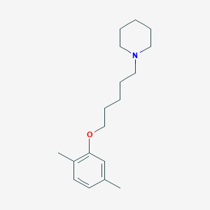 molecular formula C18H29NO B4894920 1-[5-(2,5-dimethylphenoxy)pentyl]piperidine 