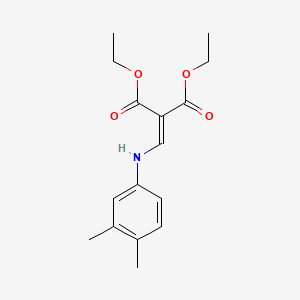 molecular formula C16H21NO4 B4894934 diethyl {[(3,4-dimethylphenyl)amino]methylene}malonate 