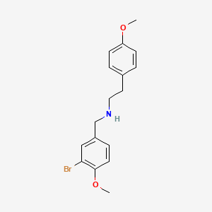 molecular formula C17H20BrNO2 B4894948 (3-bromo-4-methoxybenzyl)[2-(4-methoxyphenyl)ethyl]amine 