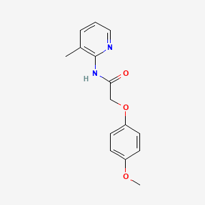 molecular formula C15H16N2O3 B4894953 2-(4-methoxyphenoxy)-N-(3-methyl-2-pyridinyl)acetamide 