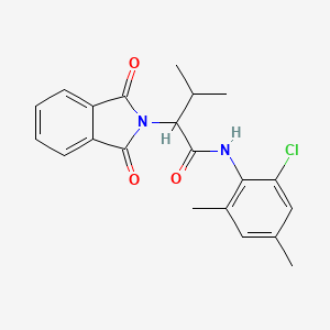 molecular formula C21H21ClN2O3 B4894975 N-(2-chloro-4,6-dimethylphenyl)-2-(1,3-dioxo-1,3-dihydro-2H-isoindol-2-yl)-3-methylbutanamide 
