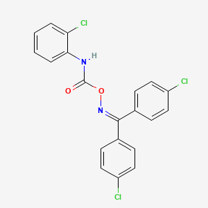 bis(4-chlorophenyl)methanone O-{[(2-chlorophenyl)amino]carbonyl}oxime