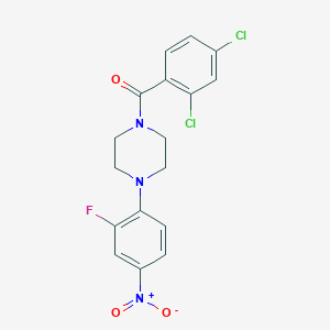 1-(2,4-dichlorobenzoyl)-4-(2-fluoro-4-nitrophenyl)piperazine